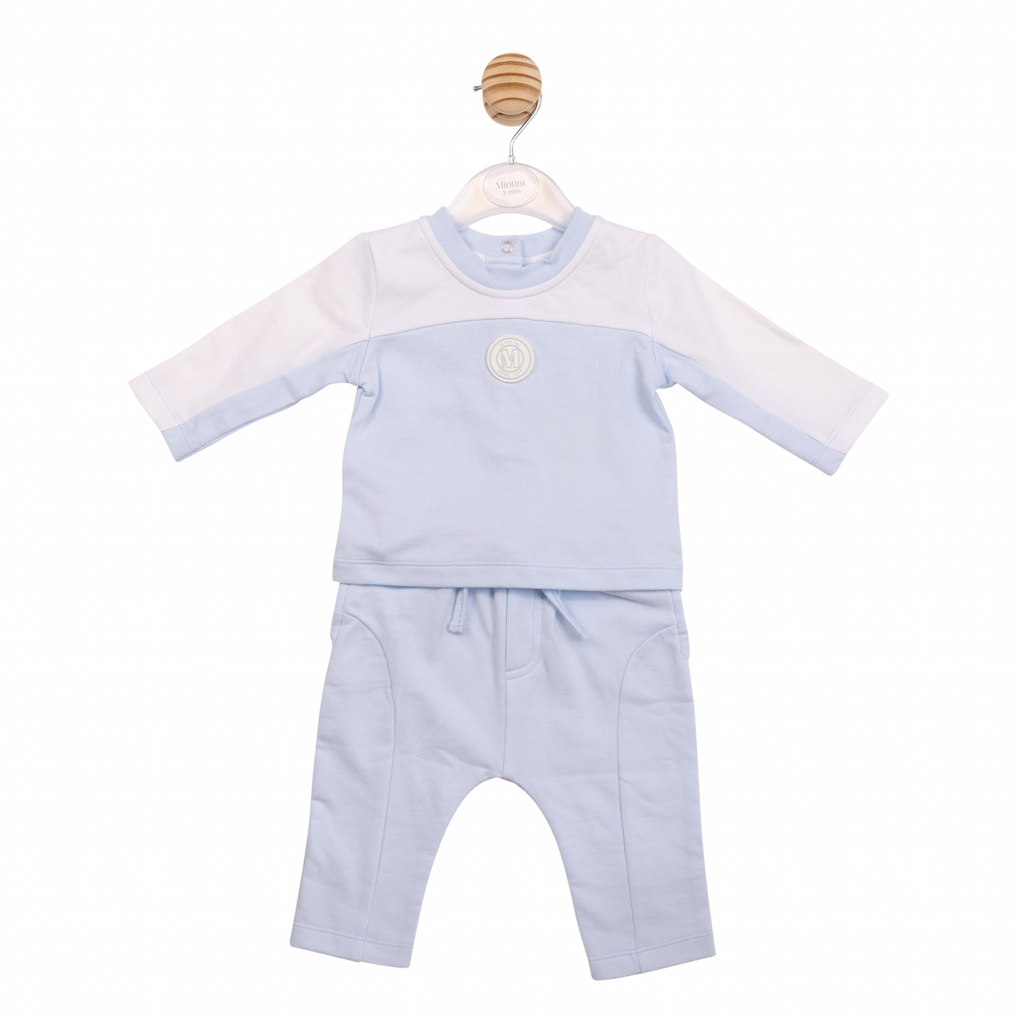 Mintini MB7009 * MB7009 Colour Block Trousers Set (3-9 months)