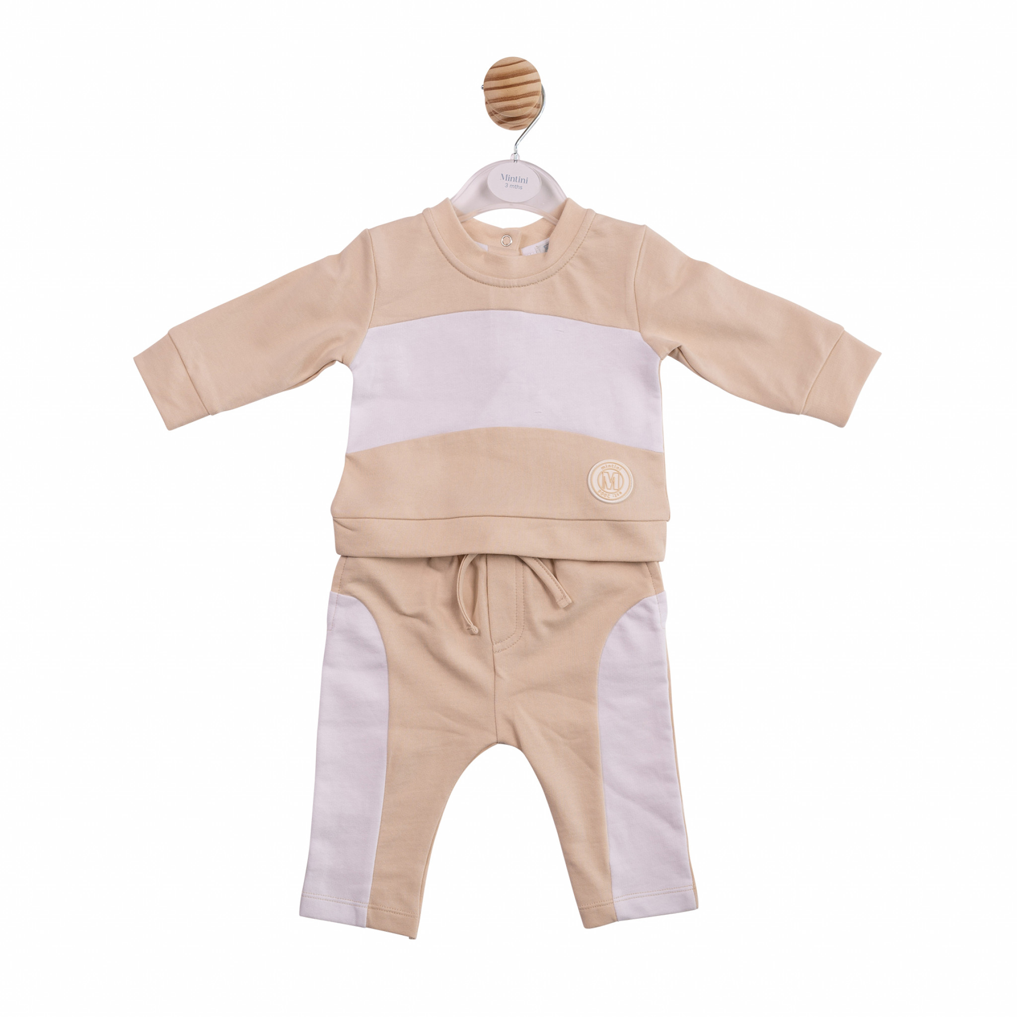 Mintini MB7016 * MB7016 Colour Block Trousers Set (3-9 months)