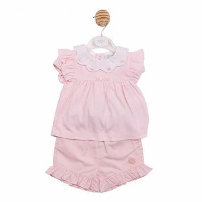 MB7034A  Scallop Butterfly Top & Shorts Set  (12-24  months)
