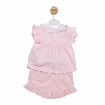 Mintini MB7034 * MB7034 Scallop Butterfly Frilly Top & Shorts Set (3-9 months)