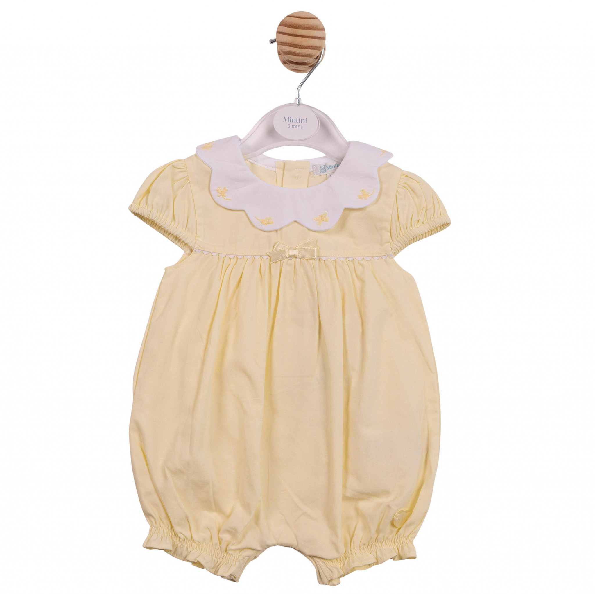 Mintini MB7037 * MB7037 Scallop Butterfly Romper (1-9 months)