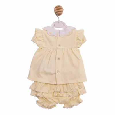 Mintini MB7038A * MB7038A Scallop Butterfly Frilly bloomer set(12-24 months)