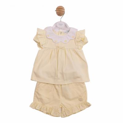 MB7041A  Scallop Butterfly Top & Shorts Set  (12-24  months)