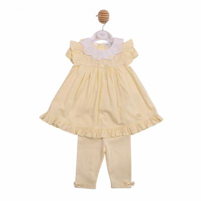 MB7042A  Scallop Butterfly Dress & Legging Set  (12-24 months)