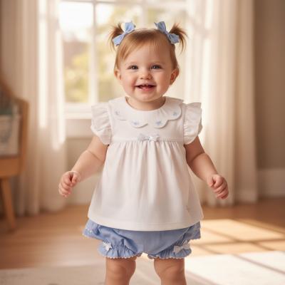 MB7046-A  Scallop Butterfly Frilly Bloomer Set  (12-24 months)
