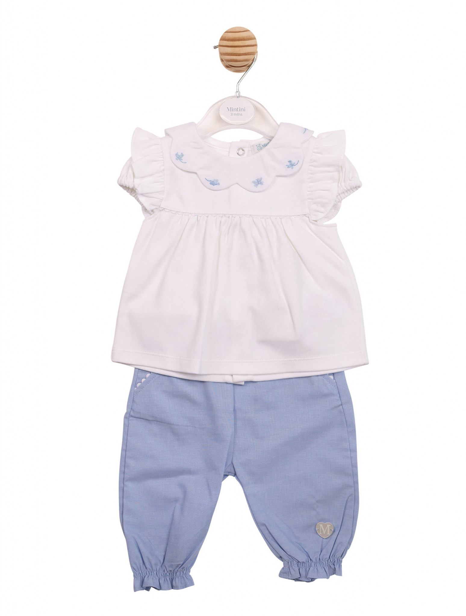 Mintini MB7051 * MB7051A Scallop Butterfly   Set (12-24 months)