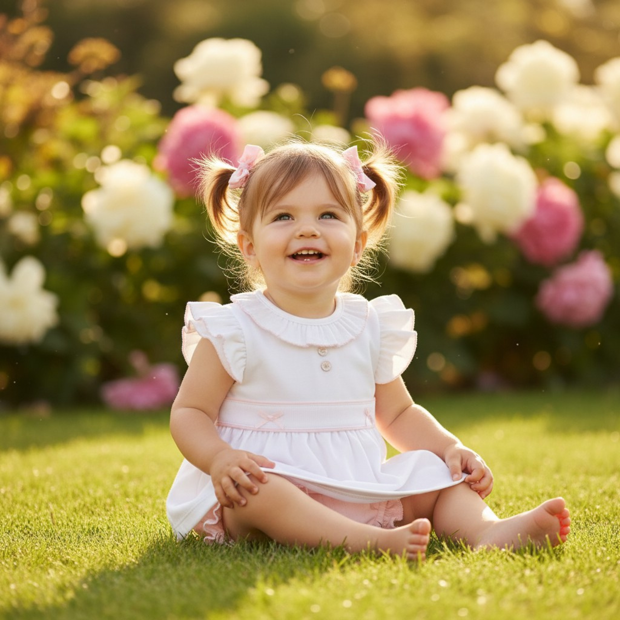 Mintini MB7053A * MB7054A Pointelle Bow Jam Pant Set(12-24 months)