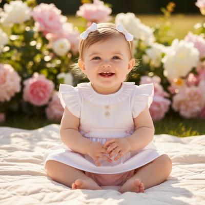 MB7054P  Pointelle Bow Jam Pant Set (3-9 months)