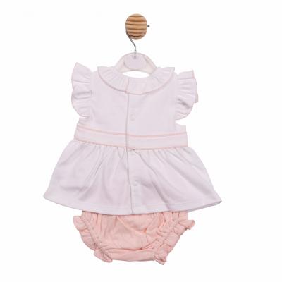 Mintini MB7054 * MB7054 Pointelle Bow Jam Pant Set(3-9 months)