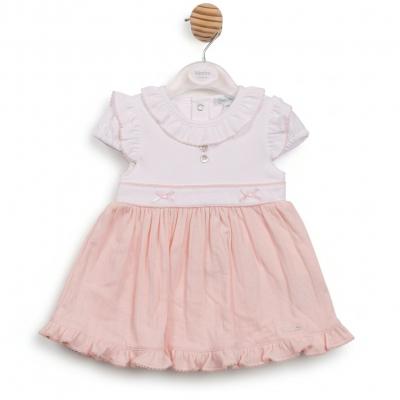 Mintini MB7056A * MB7056A Pointelle Bow Dress(12-24 months)