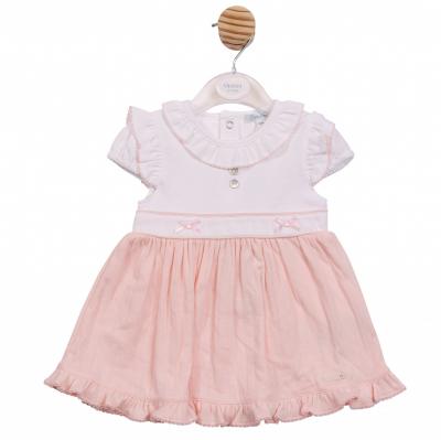 Mintini MB7056 * MB7056 Pointelle Bow Dress(3-9 months)