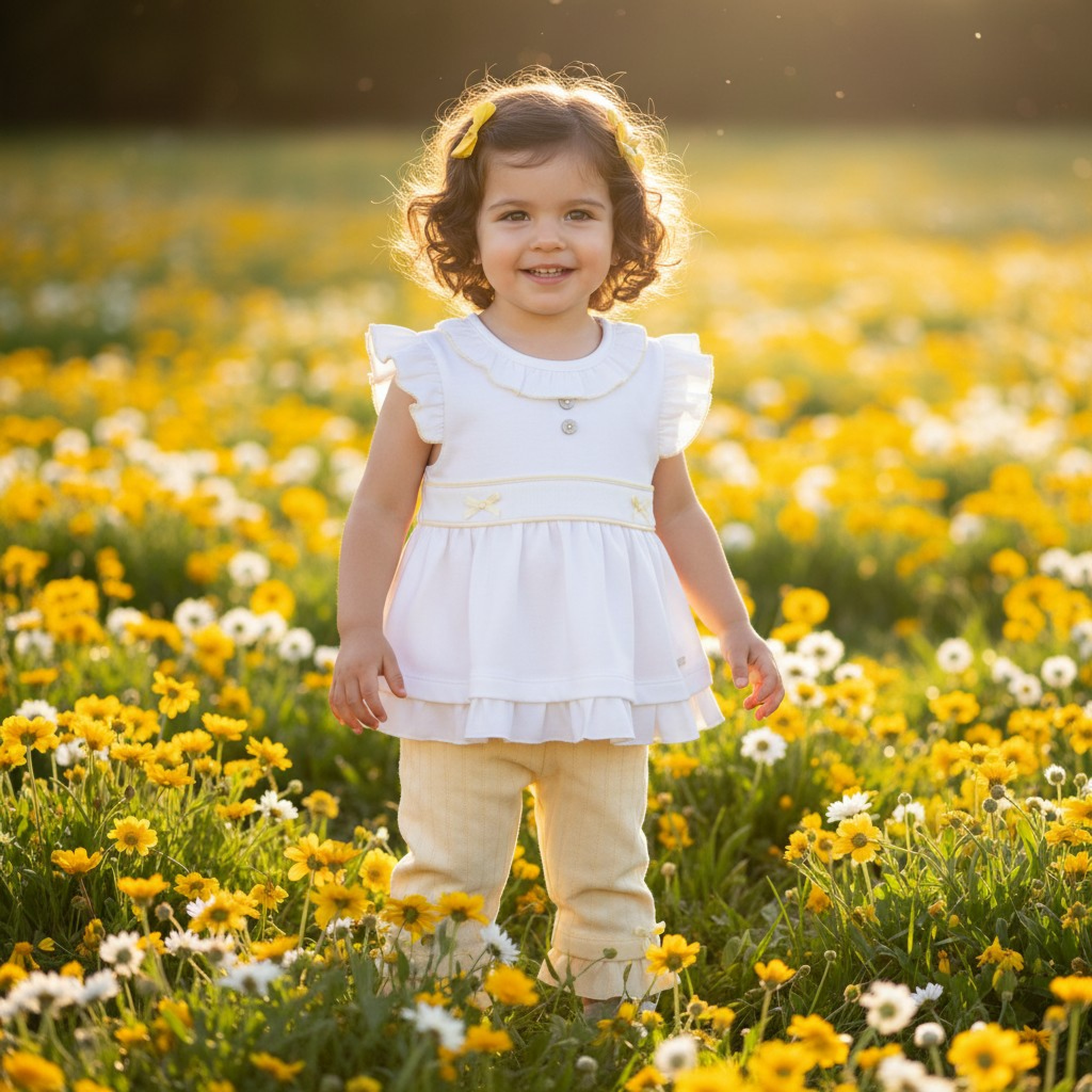 Mintini MB7065A * MB7065A Pointelle Bow Two Piece Set(12-24 months)