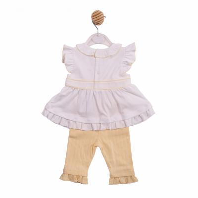 Mintini MB7065 * MB7065 Pointelle Bow Two Piece Set(3-9 months)