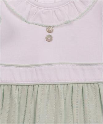 Mintini MB7066 * MB7066 Pointelle Bow All In One (1-6 months)