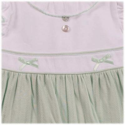Mintini MB7070A * MB7070A Pointelle Bow Dress(12-24 months)