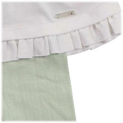 Mintini MB7072B * MB7072B Pointelle Bow Two Piece Set(3-5 years)