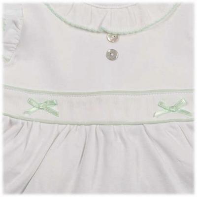 Mintini MB7072 * MB7072 Pointelle Bow Two Piece Set(3-9 months)