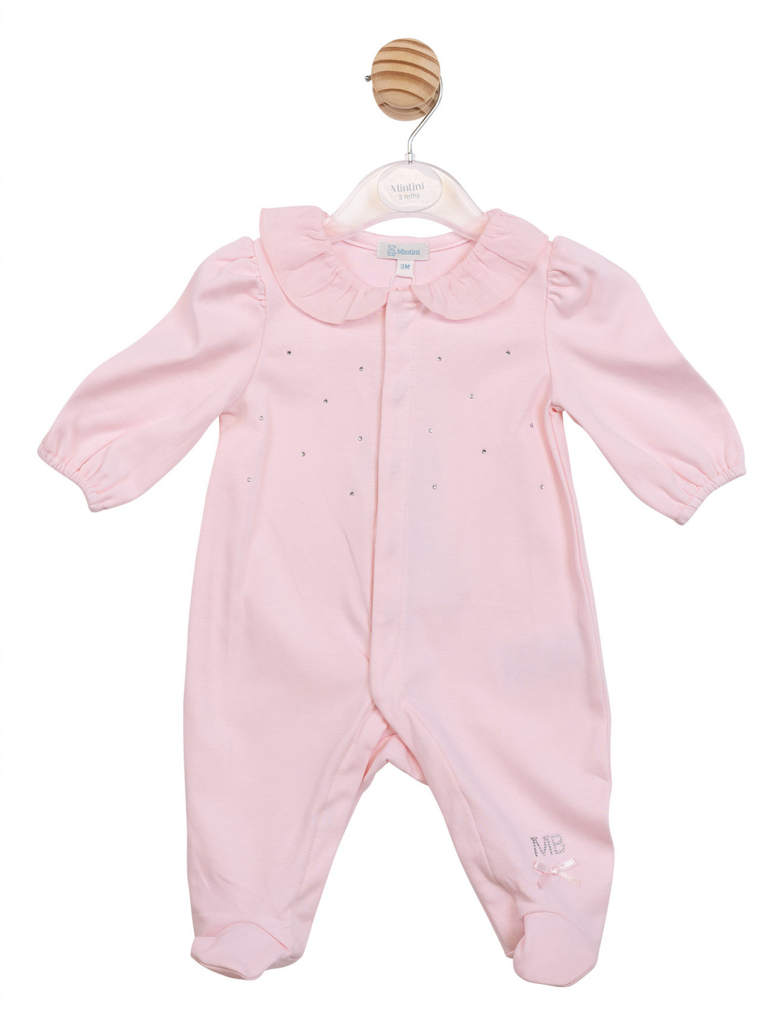 Mintini MB7089 * MB7089 Diamante and Bow All In One (1-6 months)