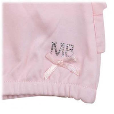 Mintini MB7092 * MB7092 Diamante and Frilled rear Romper  (3-12 months)