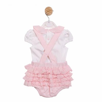 Mintini MB7093A * MB7093A Diamante and Frilled rear bloomer set(12-24 months)