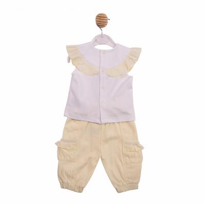 Mintini MB7097 * MB7110A Diamante and Frilled Trouser Set (12-24 months)