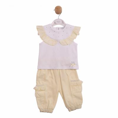 MB7110  Diamante and Frilled Trouser Set  (3-9 months)