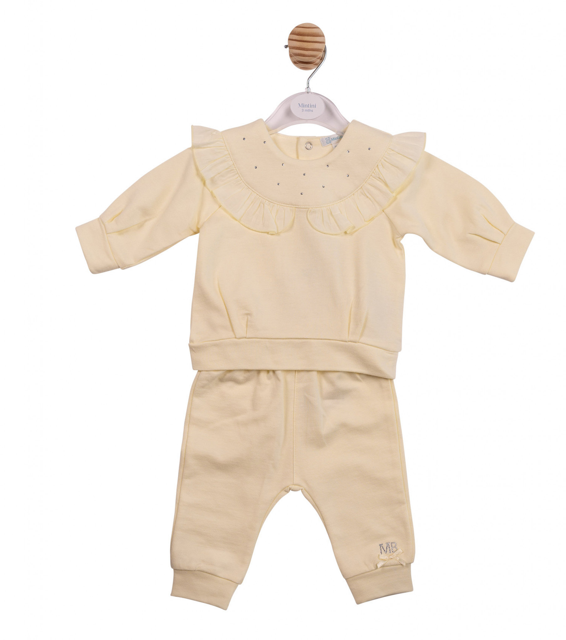 Mintini MB7112 * MB7112B Diamante and Frilled Trouser Set (3-5 years)