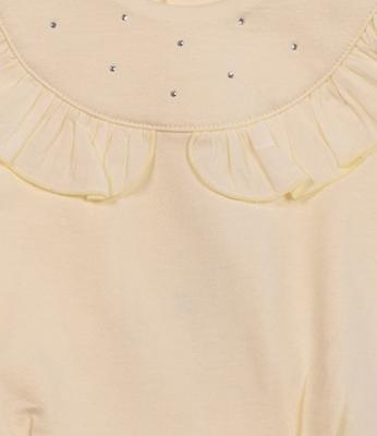 Mintini MB7112 * MB7112 Diamante and Frilled Trouser Set (3-9 months)