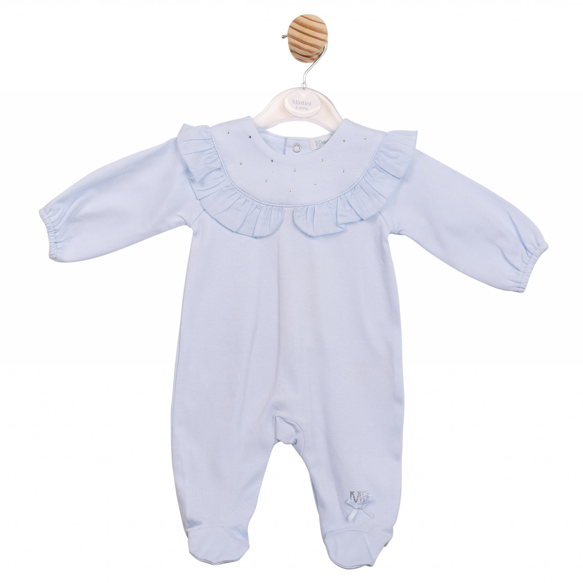 Mintini MB7116 * MB7116 Diamante and frill All in one (1-9 months)