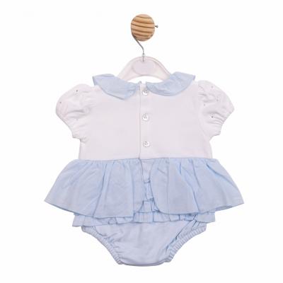 Mintini MB7117 * MB7117 Diamante and Frill Romper  (1-9 months)