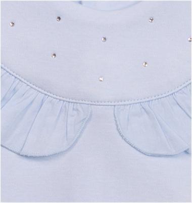 Mintini MB7118 * MB7118 Diamante and Frilled Romper (3-12 months)