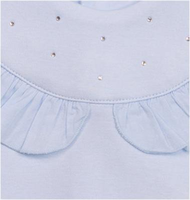 Mintini MB7118 * MB7118pp Diamante and Frilled Romper (6-12 months)