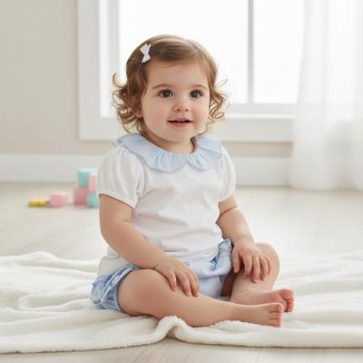 MB7119-A Diamante and Frilled Rear Bloomer Set (12-24 months)