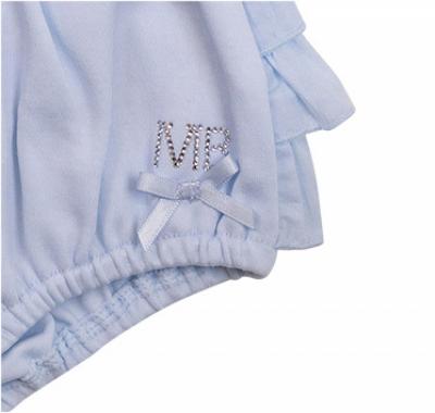 Mintini MB7119A * MB7119A Diamante and Frilled rear bloomer set(12-24 months)