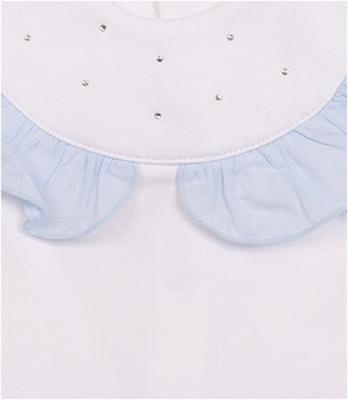 Mintini MB7123 * MB7123 Diamante and Frilled  trouser set(3-9 months)