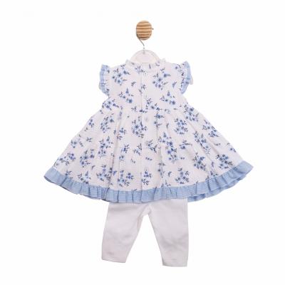 Mintini MB7141 * MB7141 Floral Bows and Gingham Leggings Set (3-9 months)