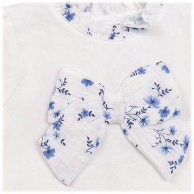 Mintini MB7142B * MB7142B Floral bows and gingham  shorts set ( 3-5 years)