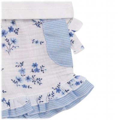 Mintini MB7142B * MB7142B Floral bows and gingham  shorts set ( 3-5 years)