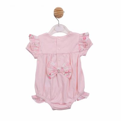 Mintini MB7154 * MB7154 Roses Gingham Romper (1-9 months)