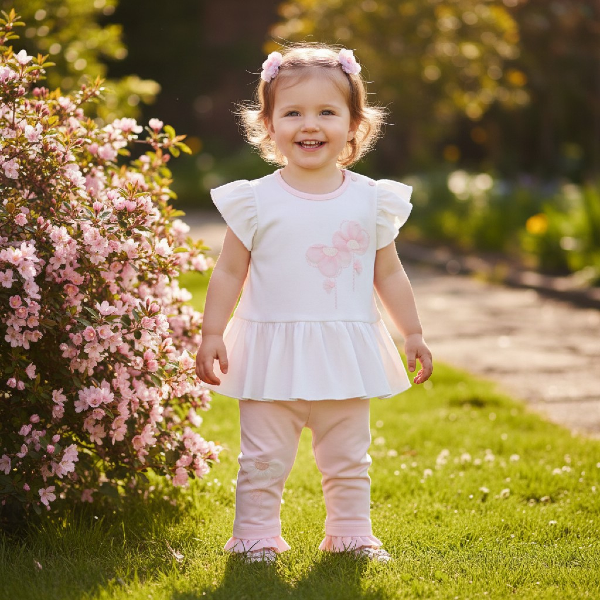 Mintini MB7209A * MB7209A 3D Flower Tunic and Legging Set(12-24 months)