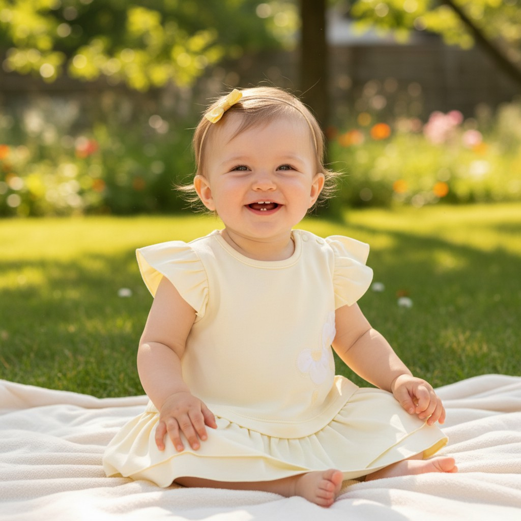 Mintini MB7215A * MB7215A 3D Flower Dress (12-24months)