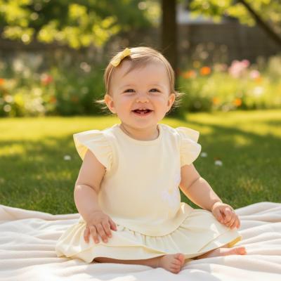 MB7215A  3D Flower Dress (12-24months)