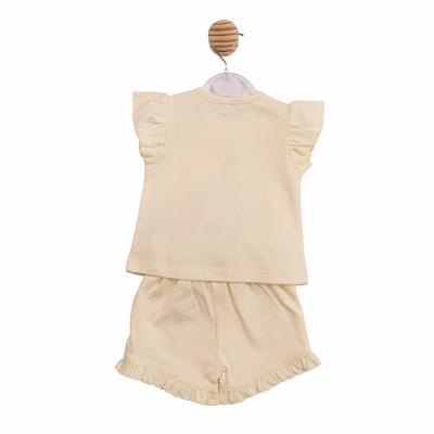 Mintini MB7216A * MB7216A 3D Flower short and top(12-24 months)