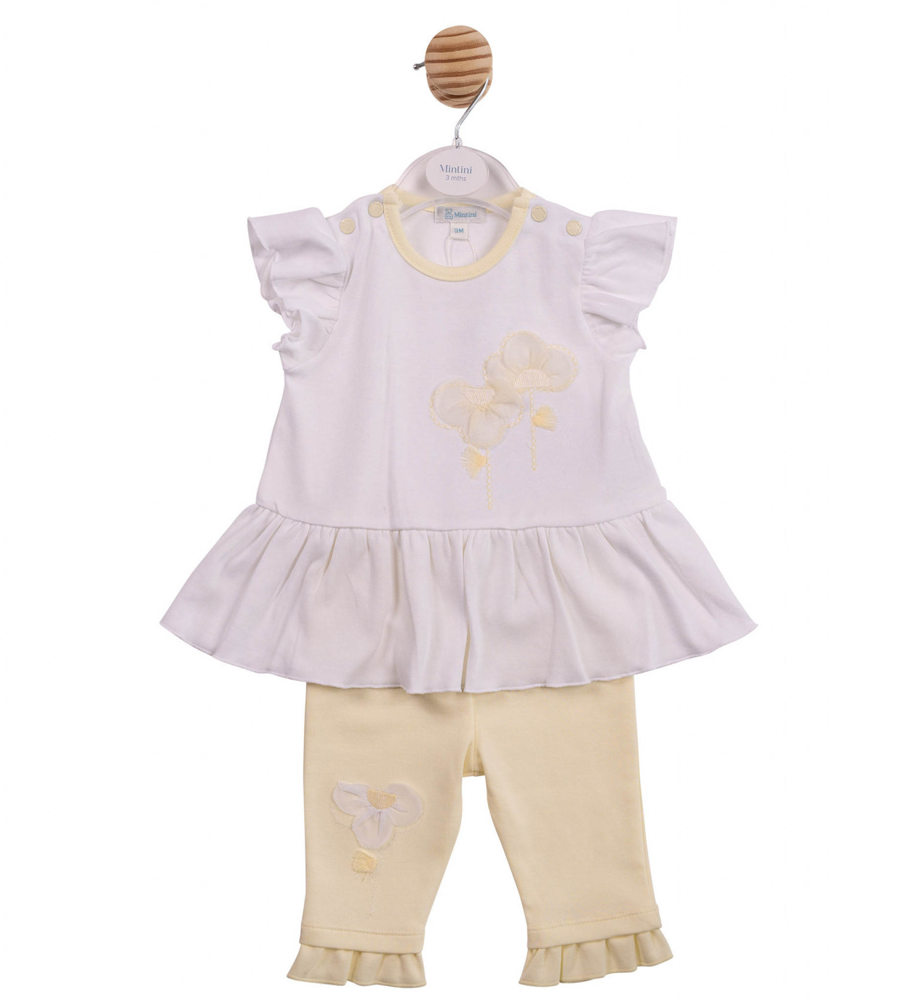 Mintini MB7217 * MB7217 3D Flower short and Leggings(3-9 months)