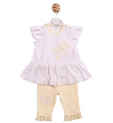 Mintini MB7217 * MB7217 3D Flower short and Leggings(3-9 months)