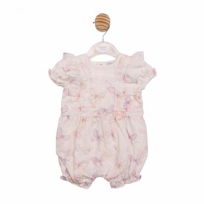 Mintini MB7225 * MB7220 Butterfly Sun Romper  Set (3-9 months)