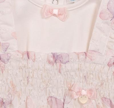 Mintini MB7221 * MB7221 Butterfly Sun Romper  Set (3-9 months)