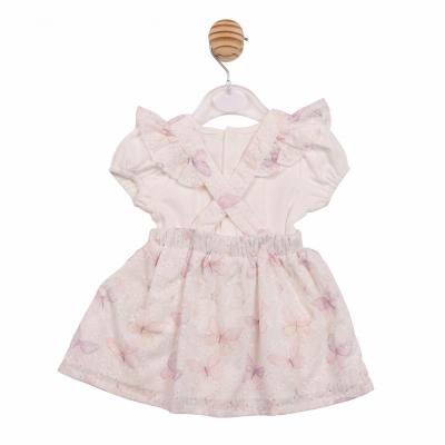 Mintini MB7223 * MB7223A Butterfly Top and Pinafore Set (12-24 months)