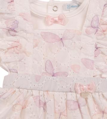 Mintini MB7223 * MB7223A Butterfly Top and Pinafore Set (12-24 months)