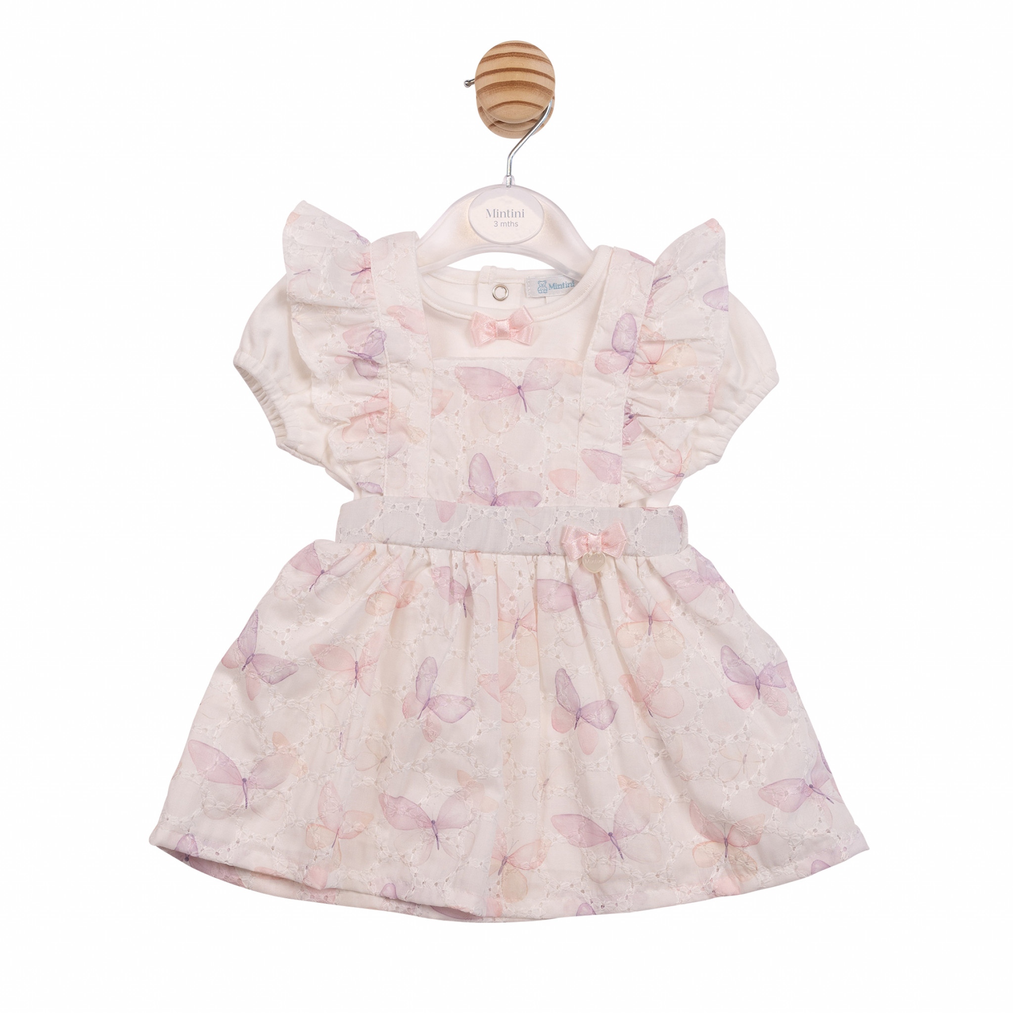 Mintini MB7223 * MB7223A Butterfly Top and Pinafore Set (12-24 months)